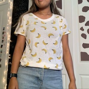 Banana Graphic Tee (See-through)